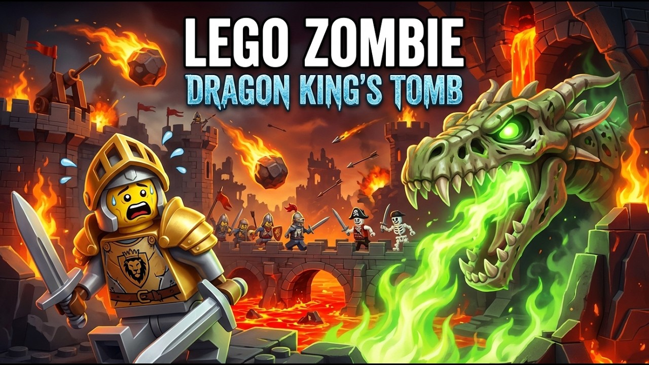 LEGO Zombie Battle: TOMB OF THE DRAGON KING 🐉💀 | LEGO Animation | Full Episode 20