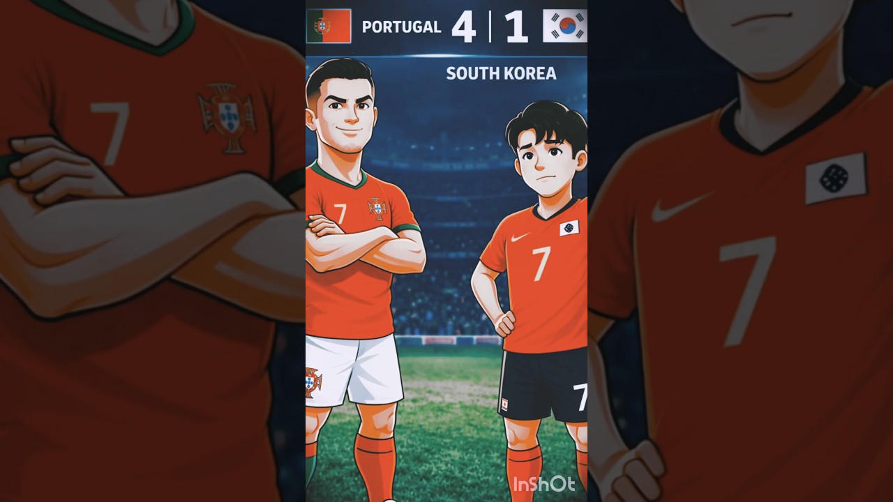 Portugal HUMILIATES South Korea 4-1 😱 | Unstoppable Goals & Crazy Match! #Epic football match 🇵🇹vs🇰🇷