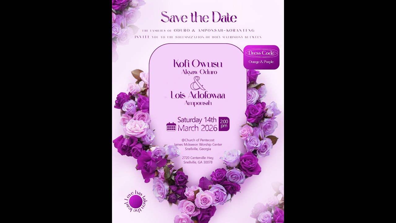 The Church Of Pentecost - JMWC | WEDDING BETWEEN KOFI AND LOIS
