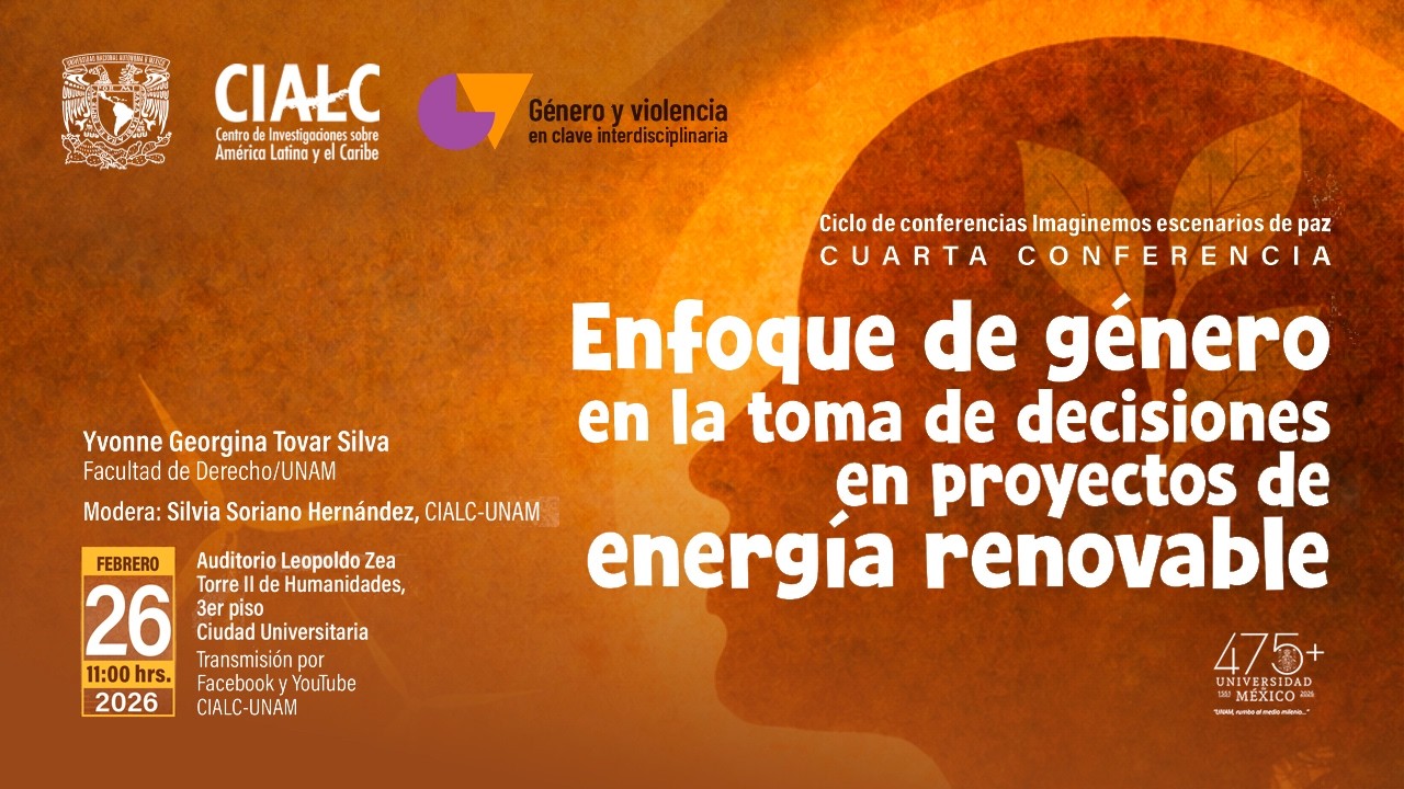 Conferencia: Enfoque de género en la toma de decisiones en proyectos de energía renovable.