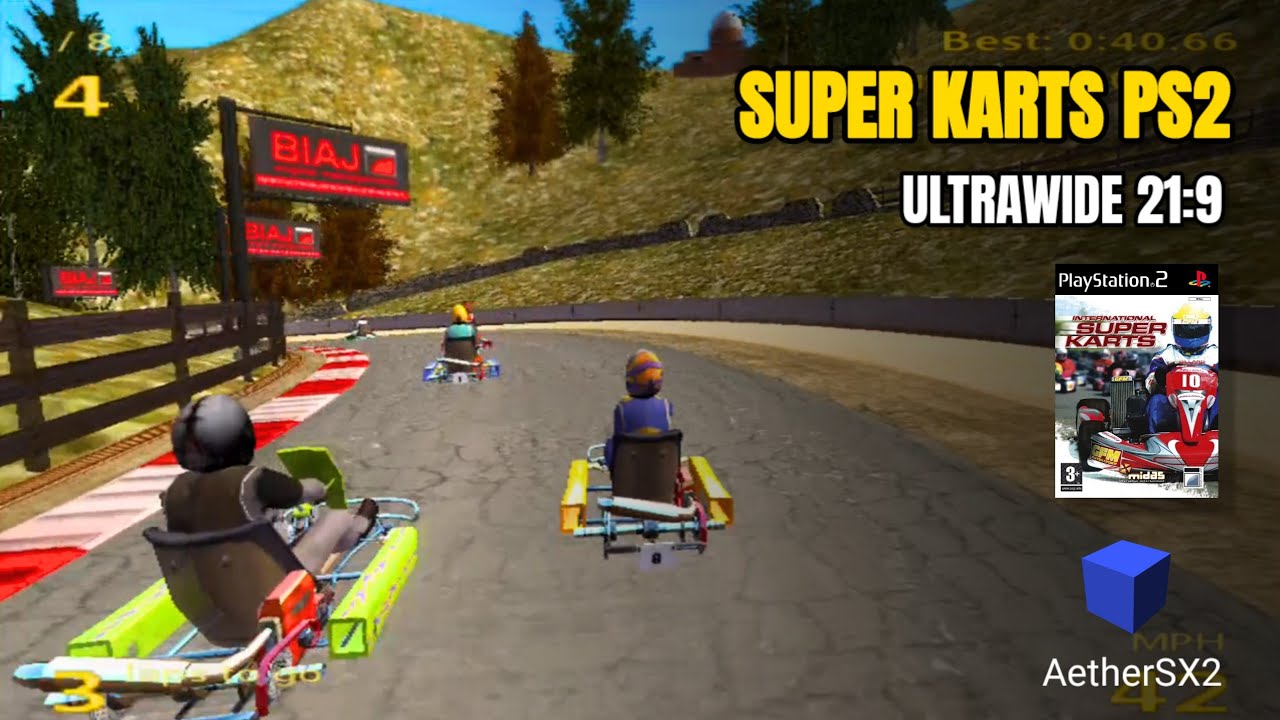 International Super Karts – Ultrawide 21:9 Gameplay || PS2 Emulator on Android (AetherSX2)
