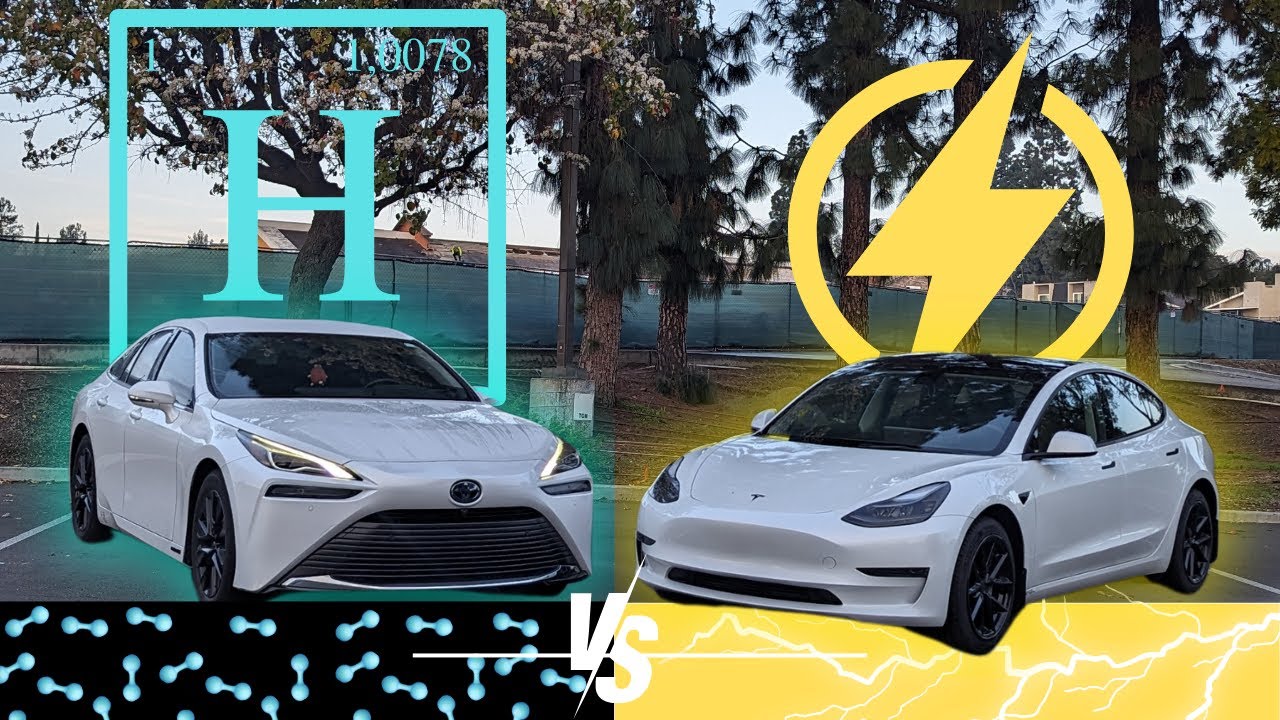 Mirai vs. Model 3 (no driving or specifications)