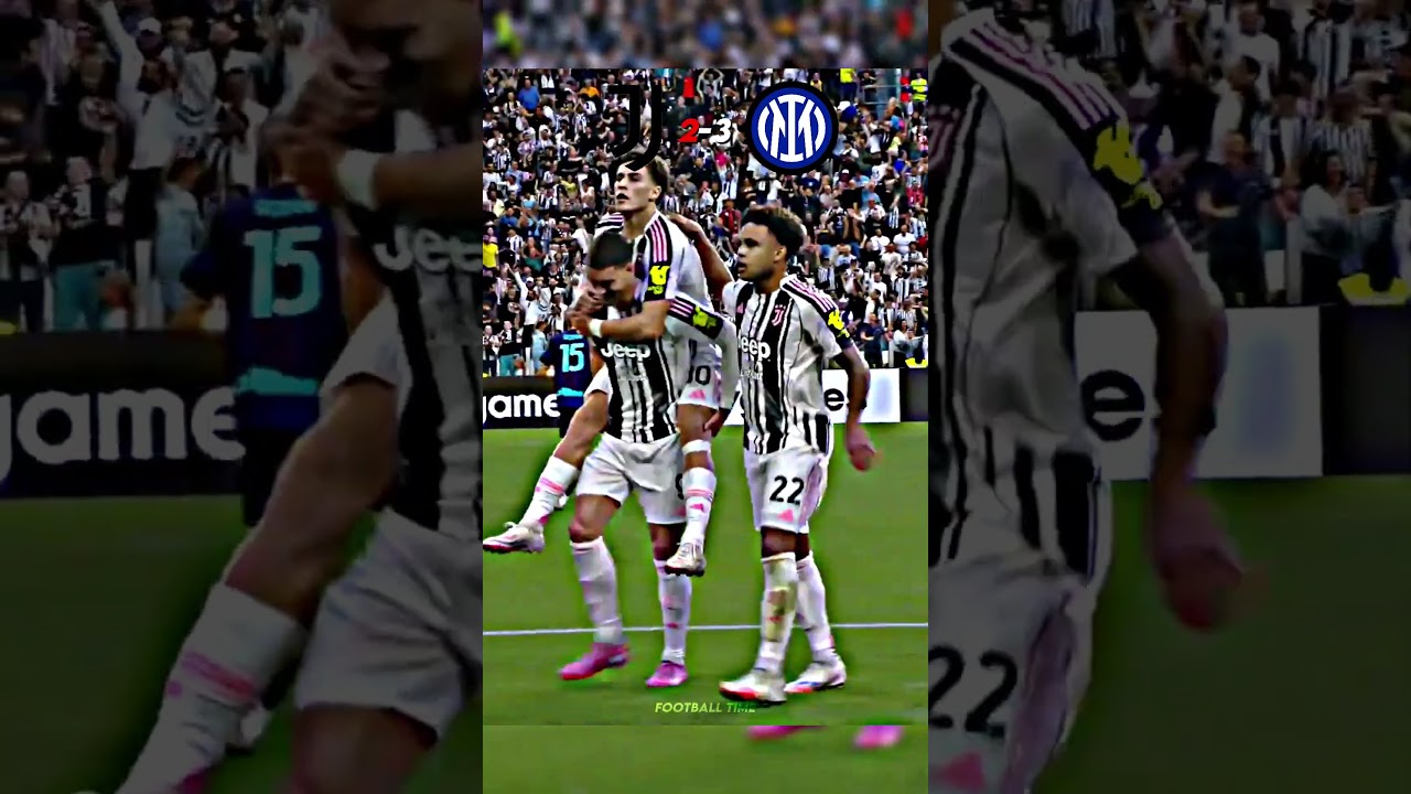 Juventus vs Inter Milan 🥶💀 #shorts #football #fyp #trending