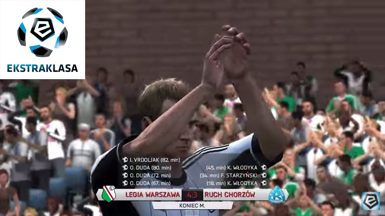 T-Mobile Ekstraklasa: Legia Warszawa - Ruch Chorz&oacute;w (symulacja FIFA 14)