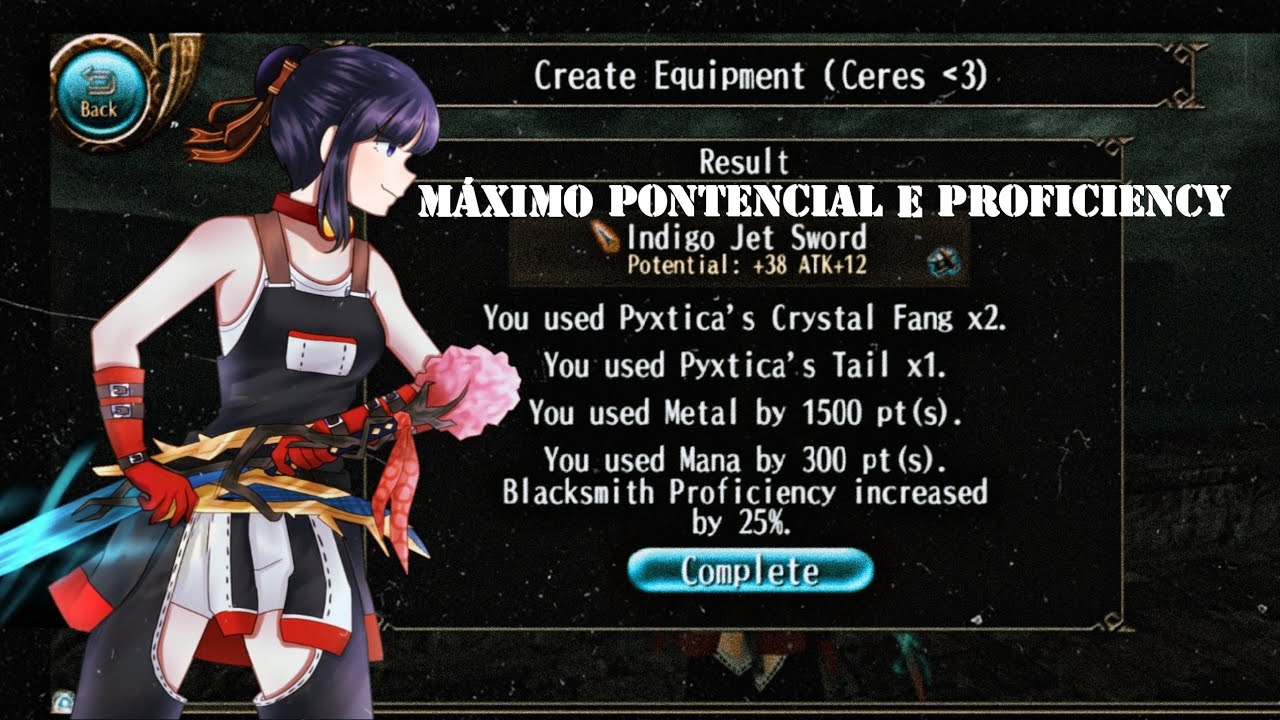 Toram online como upar profici&ecirc;ncia de bs craft do 0 ao 185  by Ceres