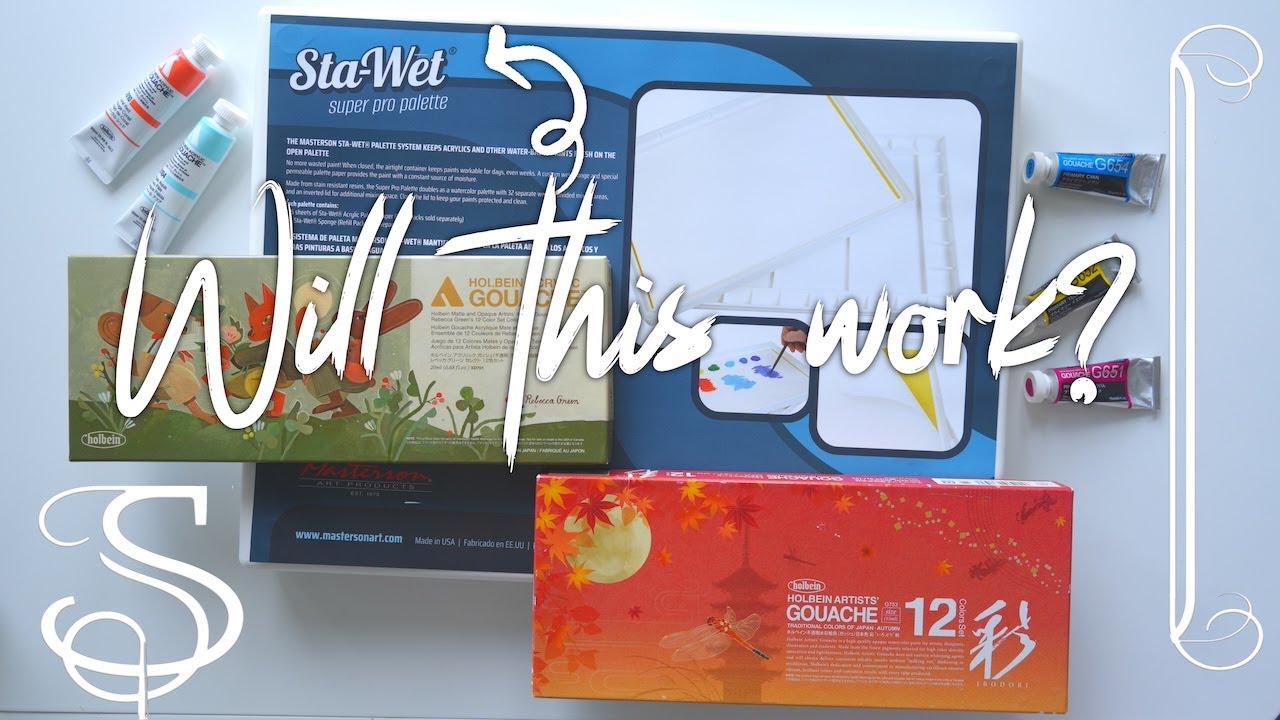 🎨 Stay Wet Palette for Gouache - Keep your gouache paints fresh for DAYS