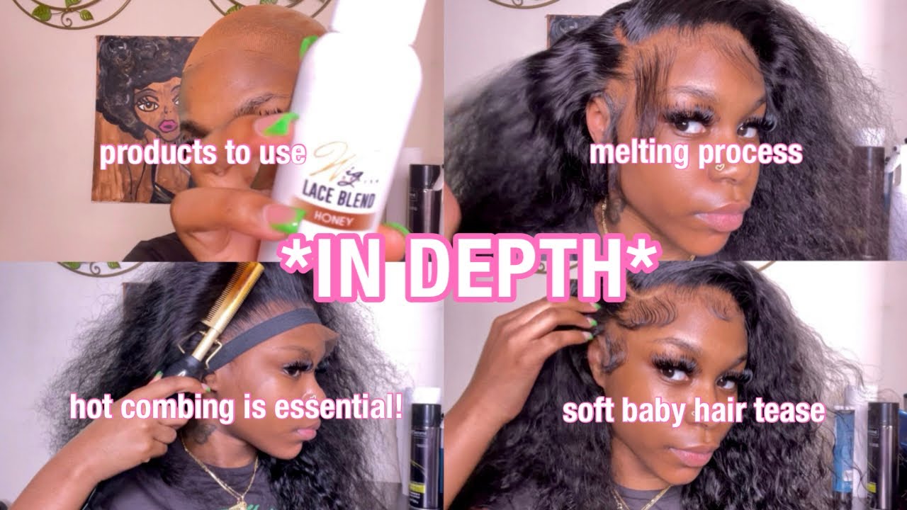 30 inch HD Water Wave Wig 😍 How To Properly Melt Your Lace! Step by Step Tutorial | Yolissa Hair