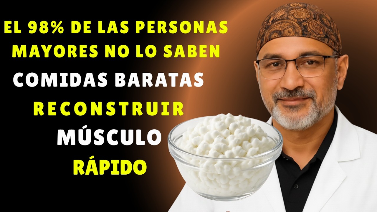 ¿+60? Come estos 7 alimentos baratos y ricos en proteína para ganar músculo rápido