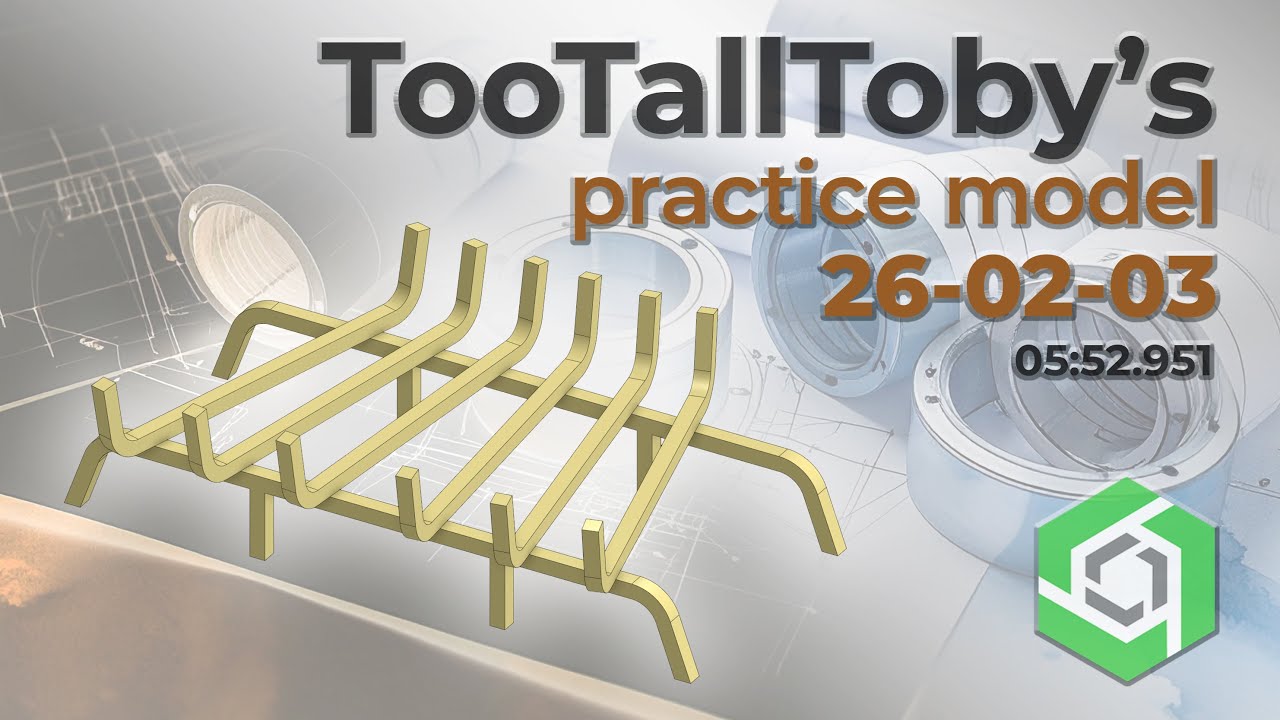 Onshape Speedmodeling Too Tall Toby Practice Model 26-02-03