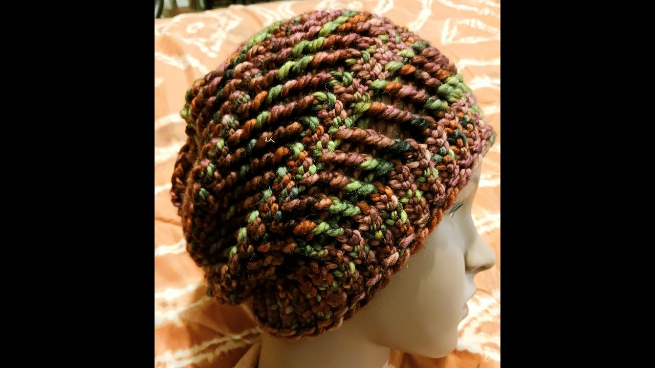 Fun Juniper Beanie or Slouchy Hat Loom Knit Juniper Stitch