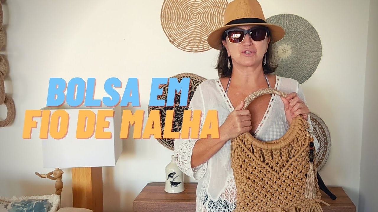 Tutorial - Bolsa de fio com alça de argola
