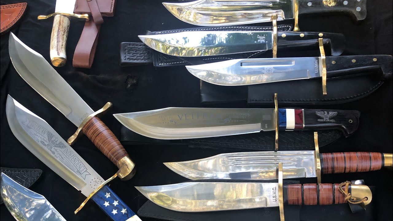 Raider Bowie Knives - Marine Raider type Bowie Knives - ( the Fastest 18 minutes ever )!! Flys By !!