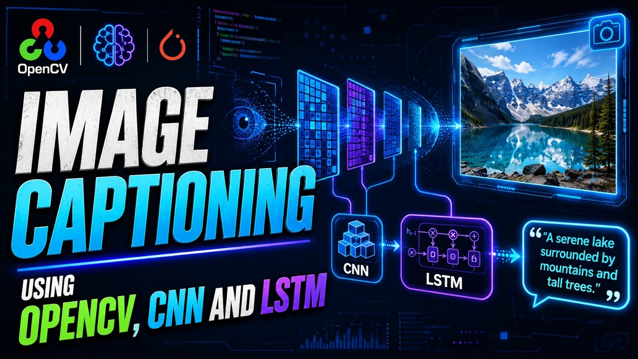 Генерация описаний изображений с использованием OpenCV, CNN и LSTM 🖼️ | IJCSEAI