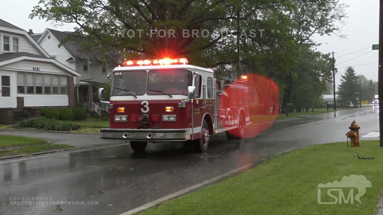 05-21-22 Willard, OH - Flooding, downed trees, chase operations on tornado warned storm