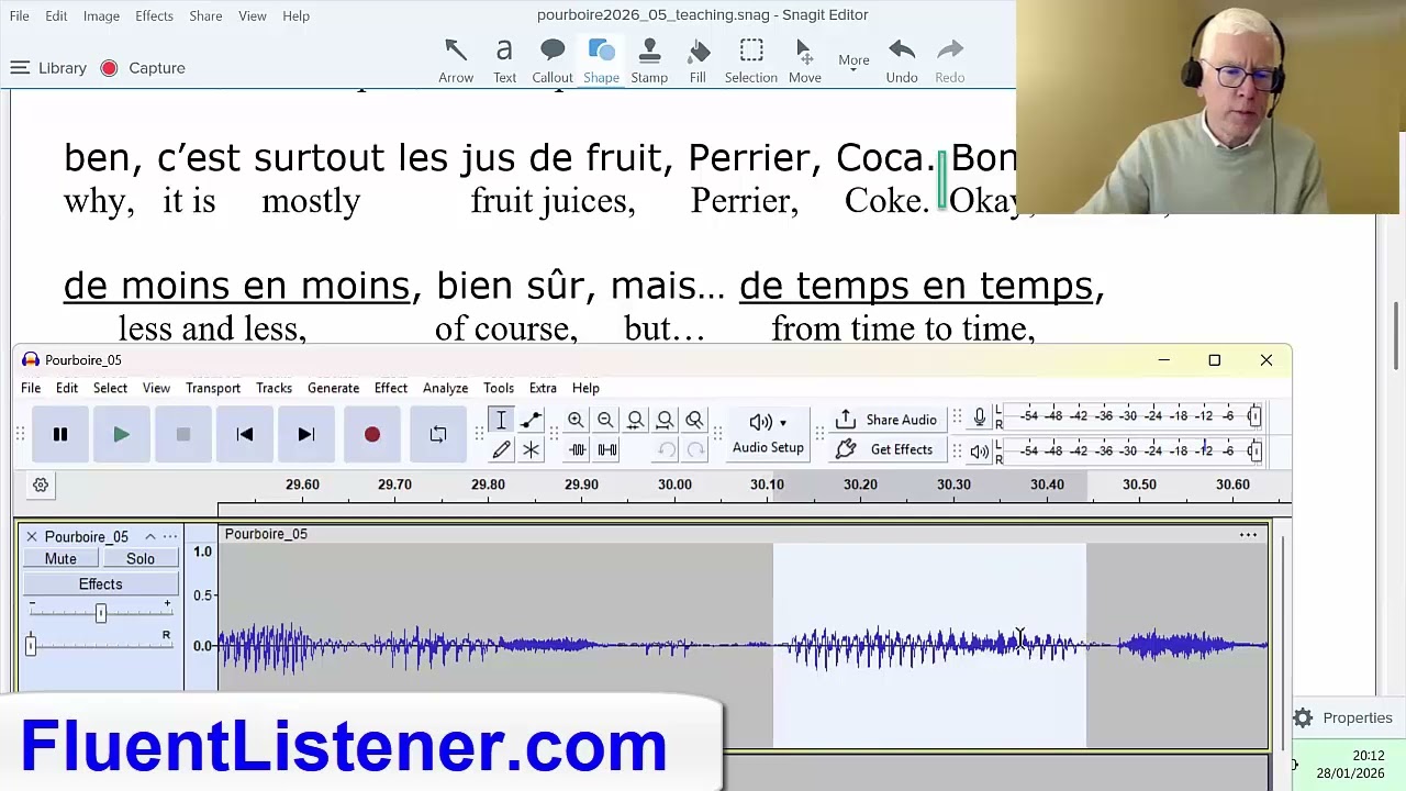 Spoken French - hearing surtout