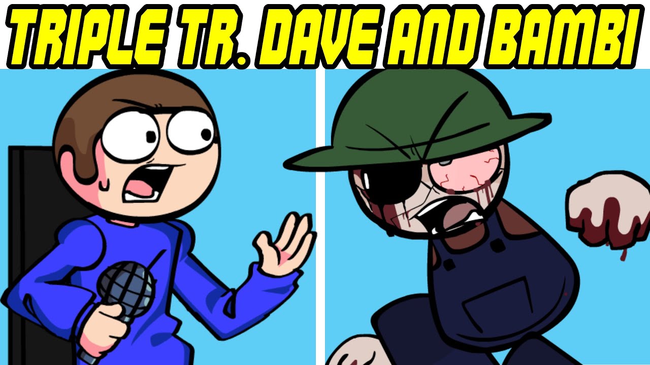 Friday Night Funkin' VS Triple Phonebreakers (VS Dave and Bambi) (FNF Mod)