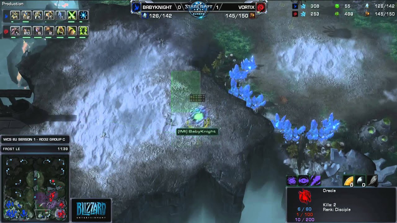Vortix vs Babyknight Starcraft 2 WCS Europe Premiere RO32 2014 Season 1 Group C Set 3