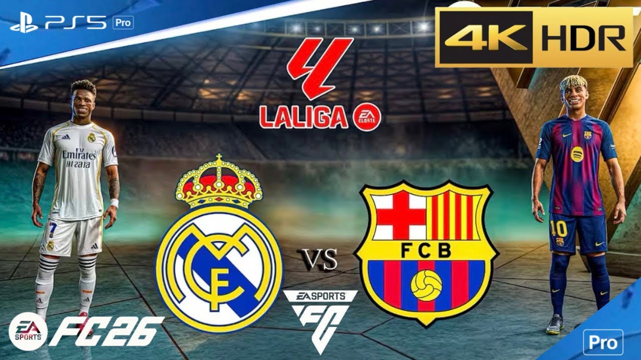FC 26 - Real Madrid vs Barcelona - La Liga Match - PS5 PRO 4K