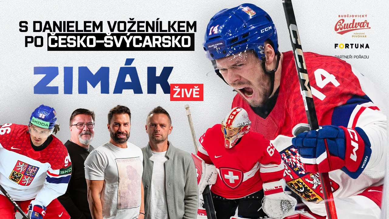 Zimák živě s Danielem Voženílkem po zápase Česko - Švýcarsko