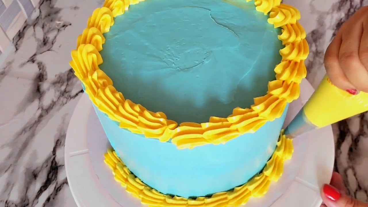 🏐Volleyball Theme Cake Tutorial 🏐