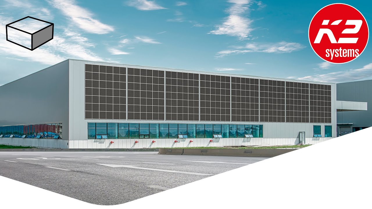 K2 WallPV - la solution syst&egrave;me pour les projets solaires sur les fa&ccedil;ades de b&acirc;timents