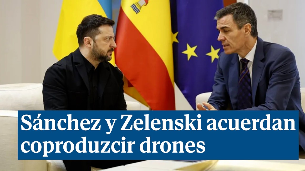 Y Sánchez y Zelenski concretan un acuerdo para que España y Ucrania coproduzcan drones