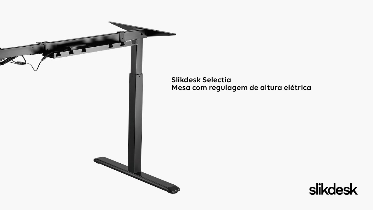 Mesa com regulagem de altura elétrica Slikdesk Selectia 1 -  Vídeo de montagem