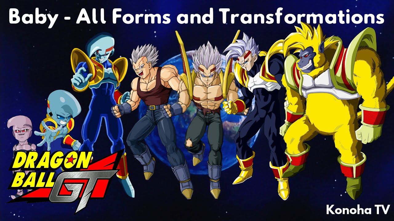 Baby - All Forms and Transformations (Dragon Ball GT - Dragon Ball Heroes)