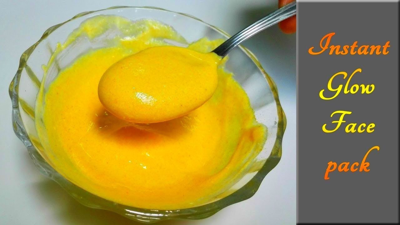 Instant Glow Face Pack at home for glowing skin || Instant Glow face pack