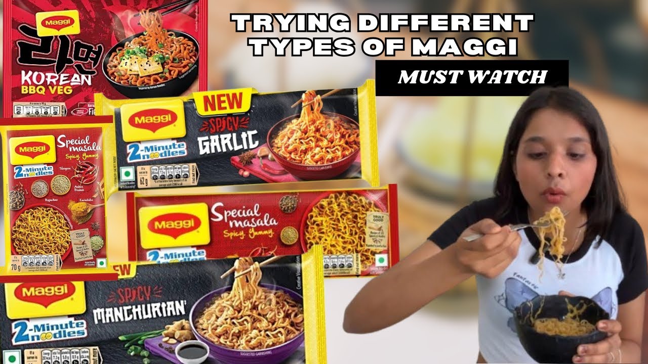 Trying Different shades of maggi 😳😱….. will they taste good? *Honest review *