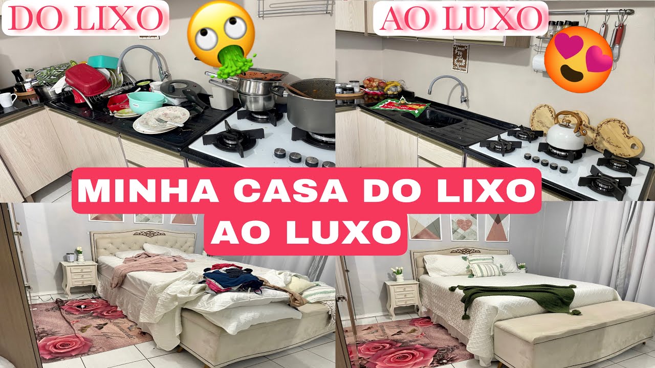 4 DIAS SEM FAXINAR A CASA🤢| FAXINA PESADA DO LIXO AO LUXO