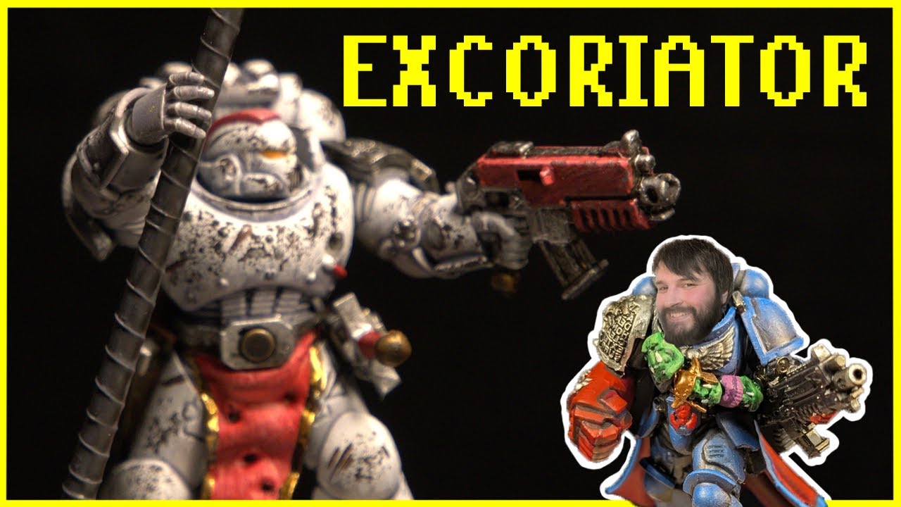 Painting an Excoriators Space Marine | Grimdark White Armour & 40k Kitbash | LAA e3