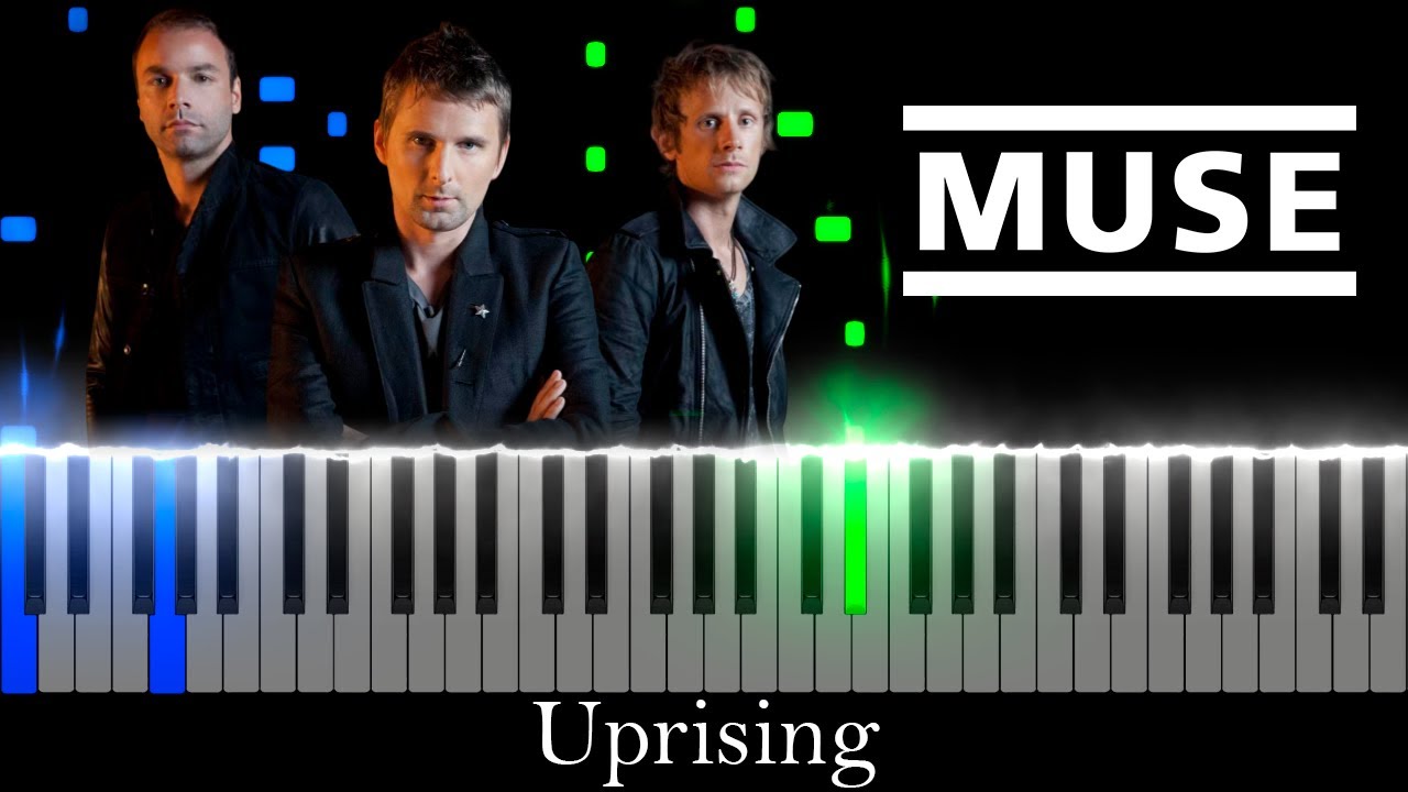 Uprising - MUSE (Visual Piano Tutorial/Best Version)