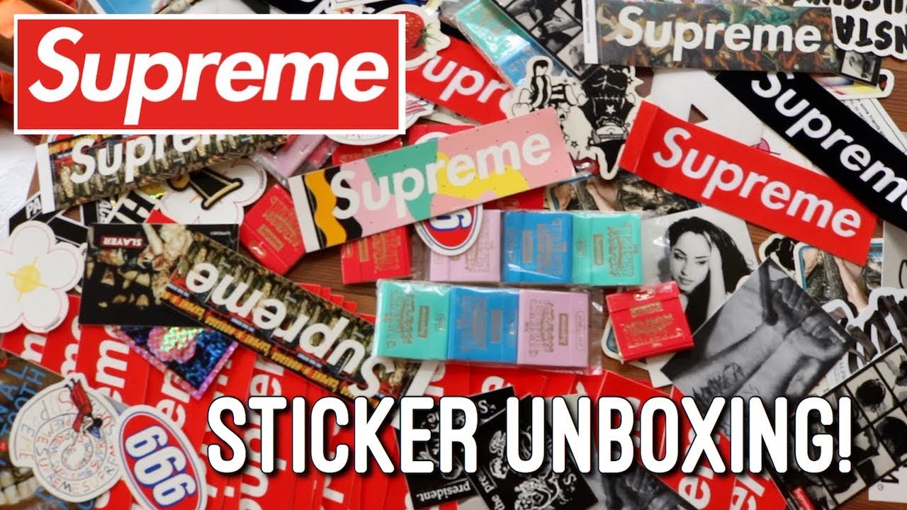 100+ Supreme Sticker & Accessory Unboxing!