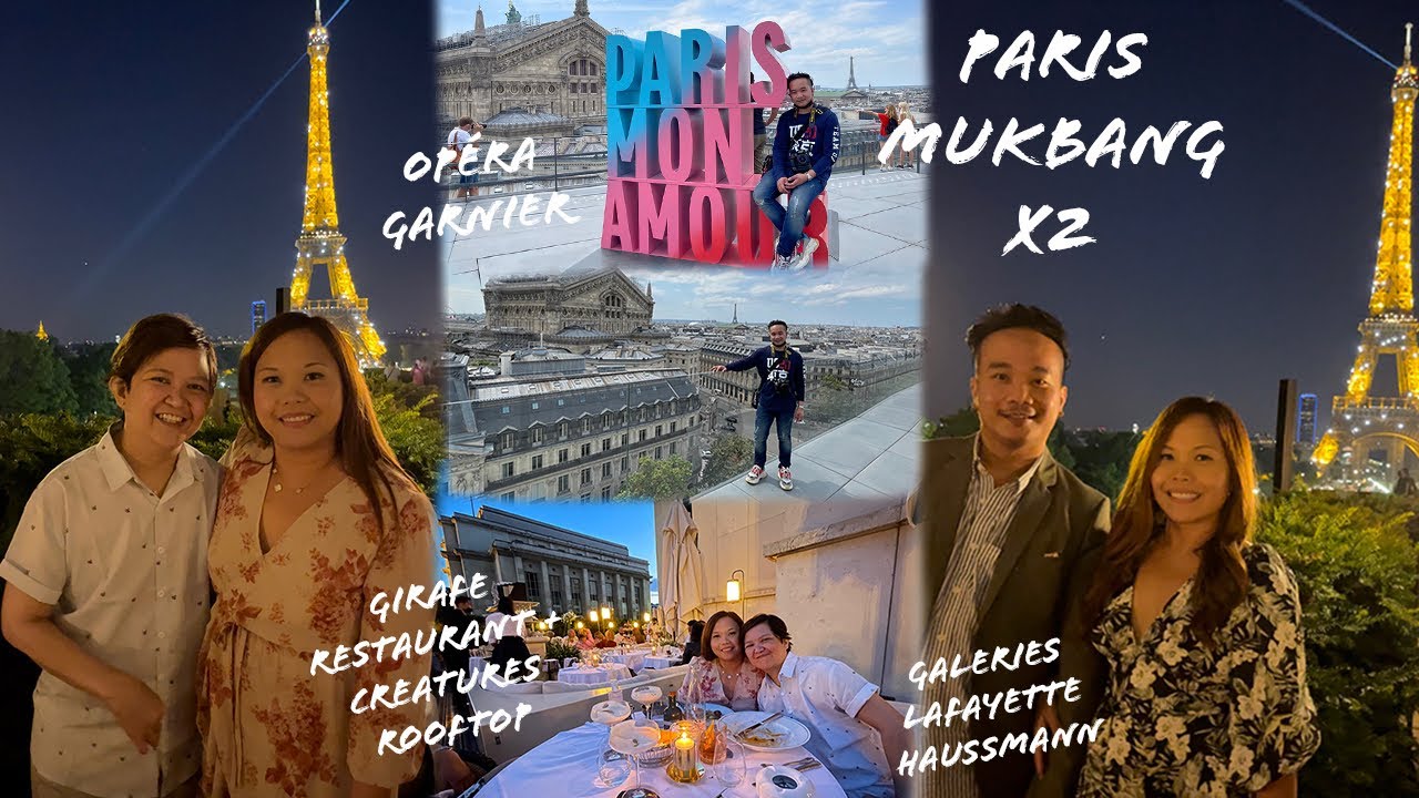 PARIS VLOG Day 2 Pt2: Galeries Lafayette, Creatures Rooftop Resto, Opera Garnier, Girafe Restaurant