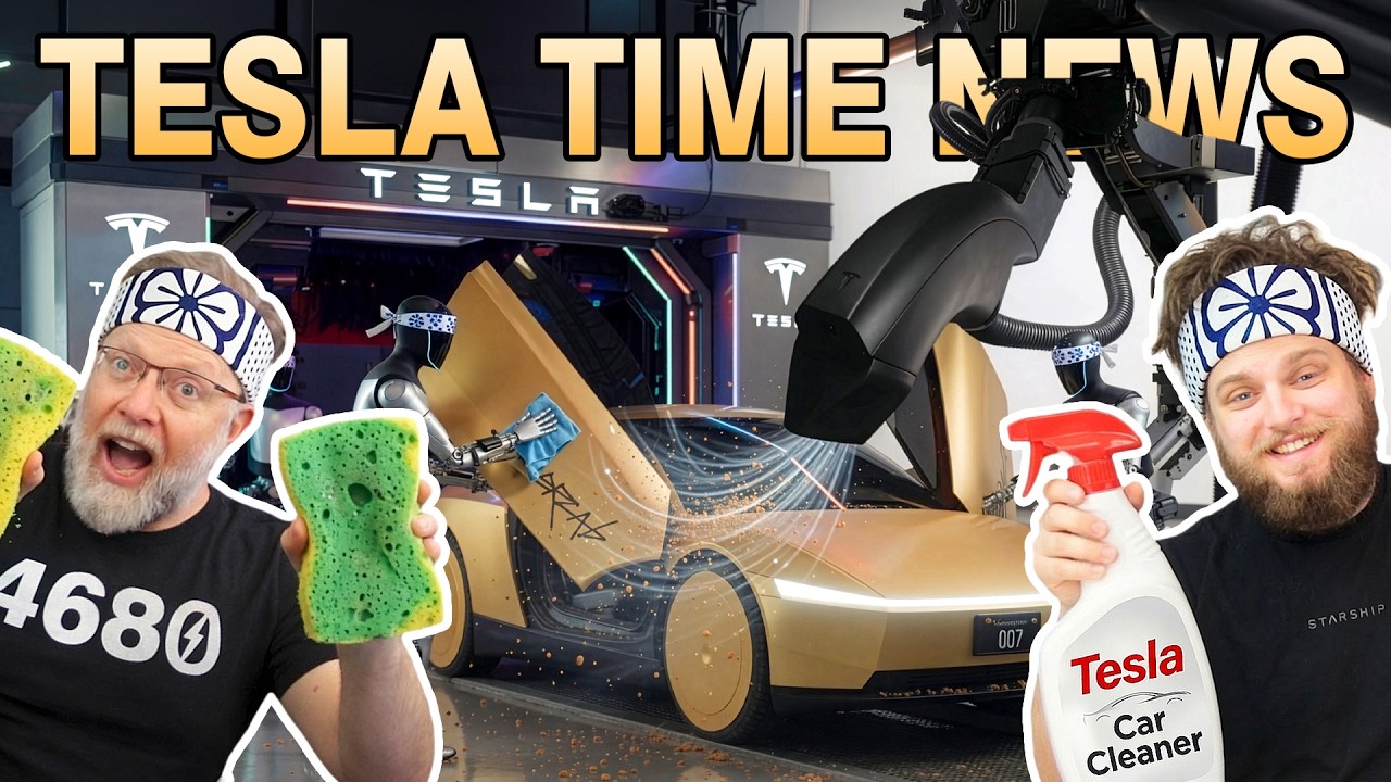They're Actually Making the Robot Cleaning Stations | Tesla Time News 649