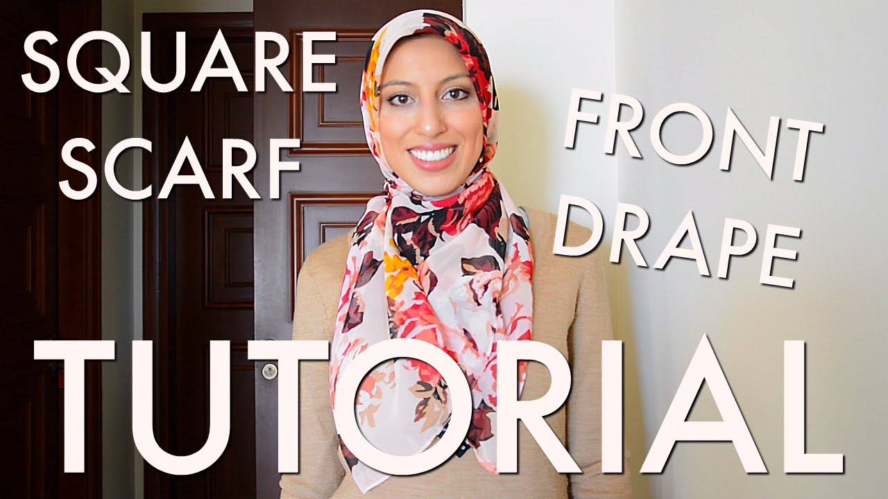 *NEW* Large Square Scarf Front Drape Hijab Tutorial - Haute Hijab