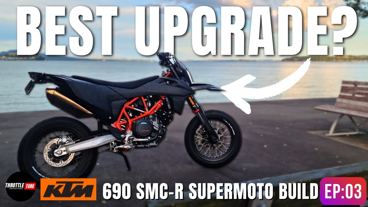 KTM SMC R SUPERMOTO BUILD EP03 | LED Headlight & Hand Guard Removal