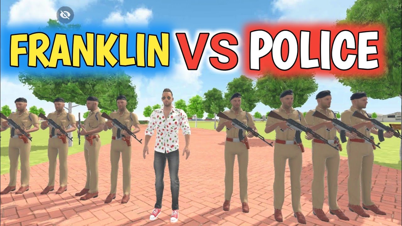Franklin vs 100 Police: Epic Escape Mission!😱 Indian theft auto Simulator#technogamerz