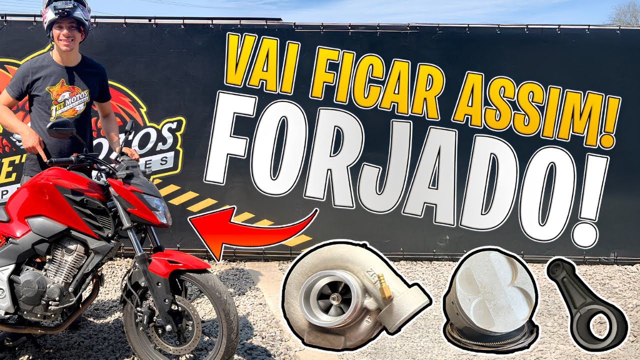 EXECUÇÃO DO PROJETO DA CB300F TURBO FORJADO! CONFIRA!