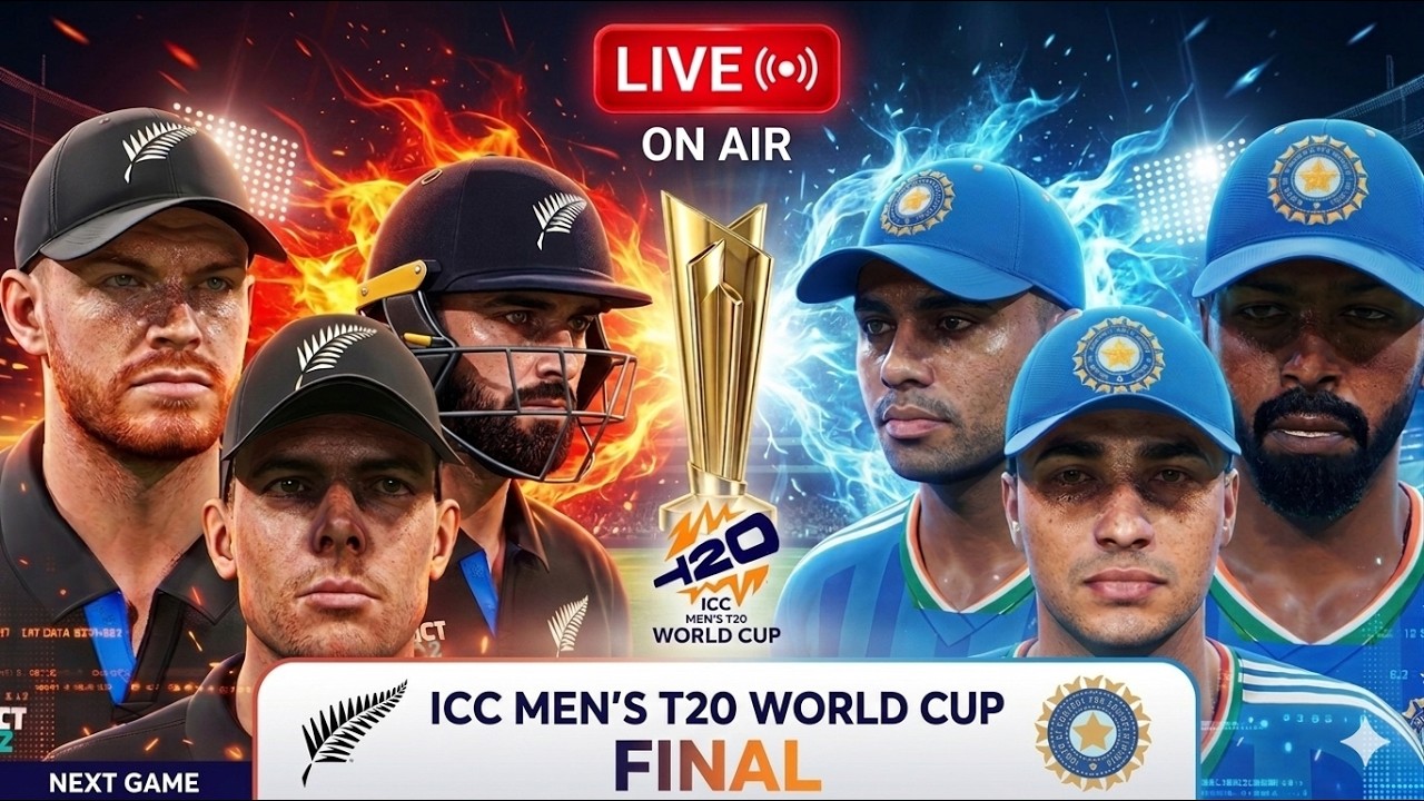 LIVE: IND vs NZ T20 World Cup FINAL 2026🏆 India vs New Zealand Live - Shree Gamerz