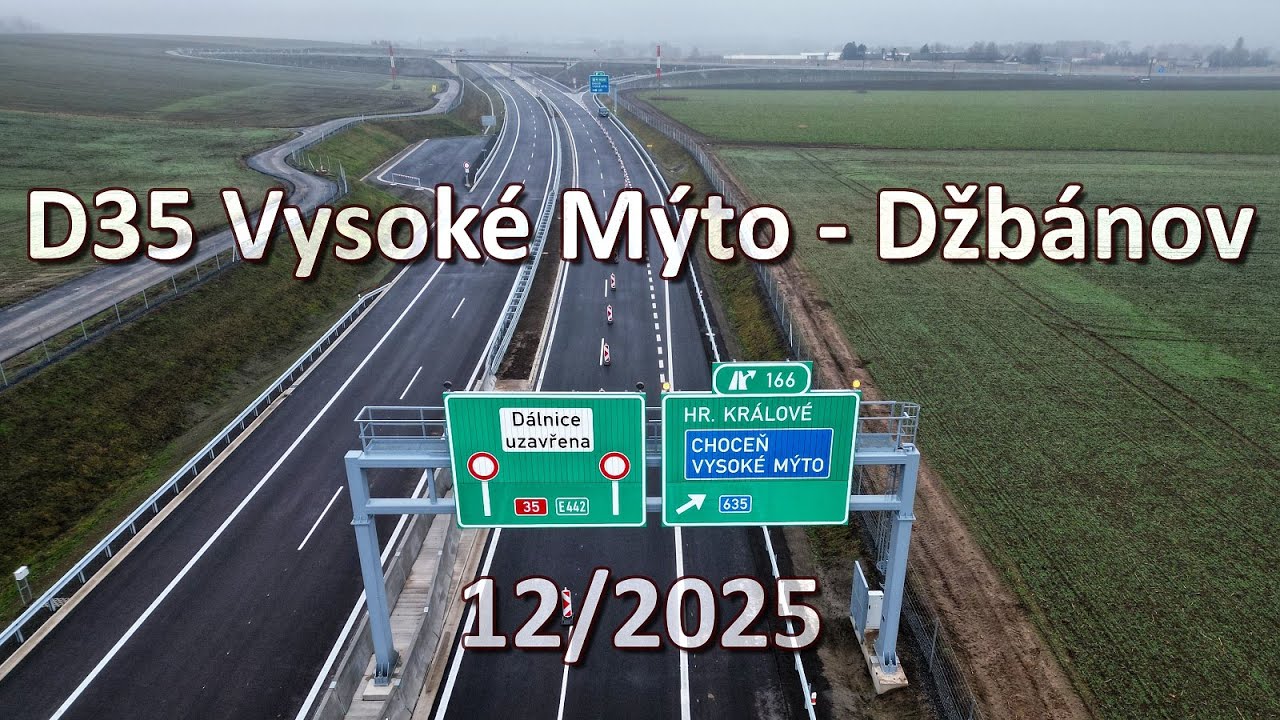 Stavba dálnice D35 Vysoké Mýto - Džbánov 12/2025