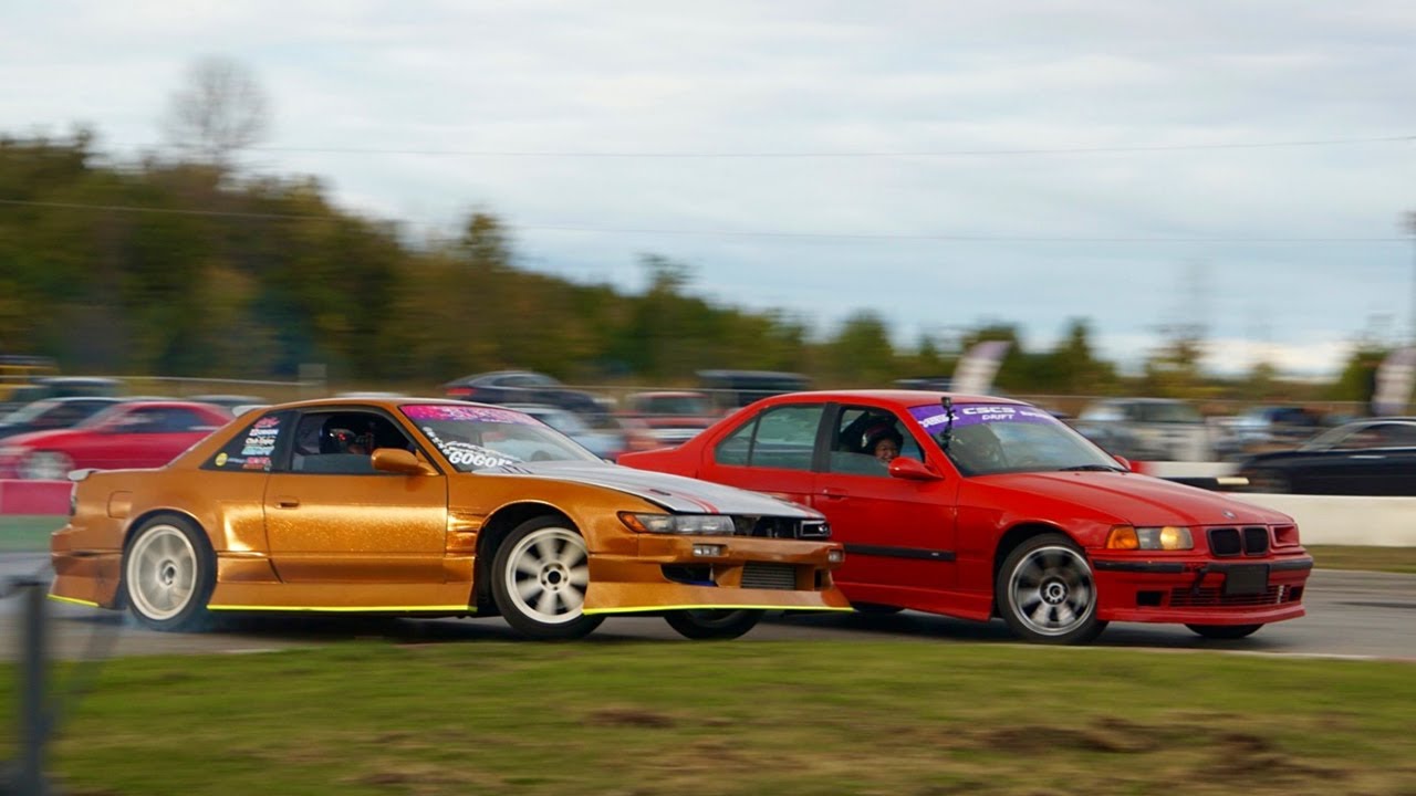 Nonstop Tandem Drifting in my Budget E36!
