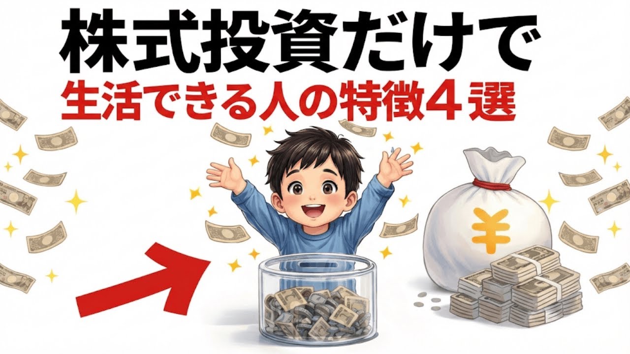 【衝撃】株式投資だけで生活する人の「意外な共通点」4選！知らないと一生損する真実|資産を守る経済の話