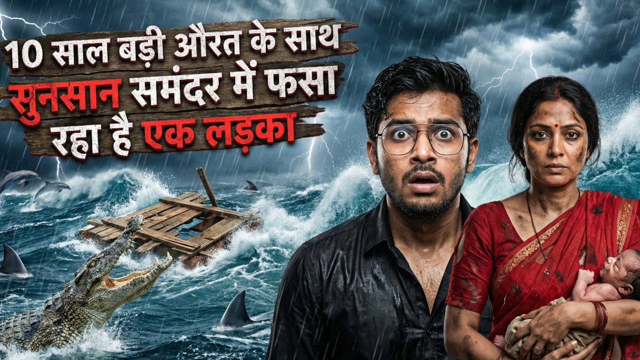 10 साल बड़ी औरत के साथ एक लड़का 7 दिनों तक बीच समंदर में अकेला फंसा