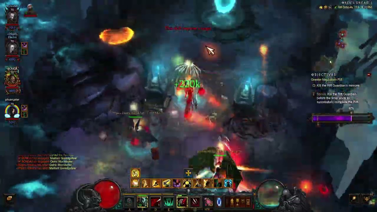 Greater Rift 150 4p Inarius RGK POV Season 37