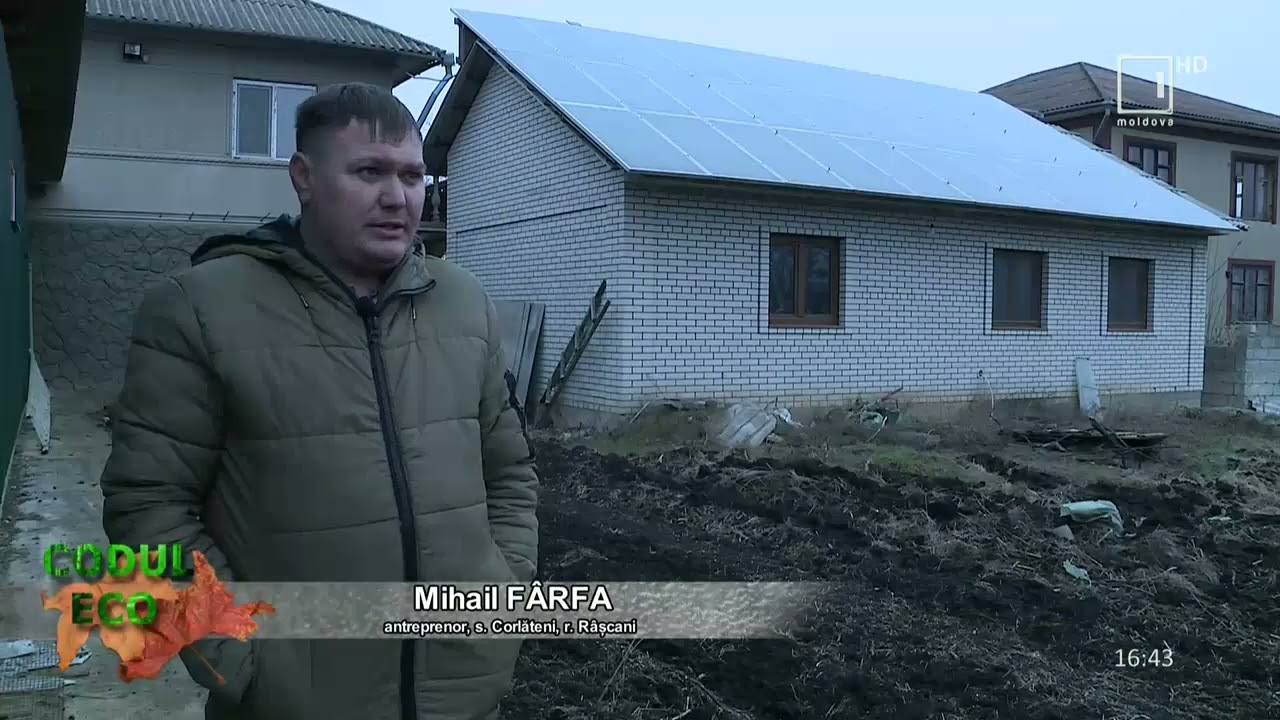 Mihai Fârfa din satul Corlăteni, raionul Râșcani la emisiunea „Codul Eco”