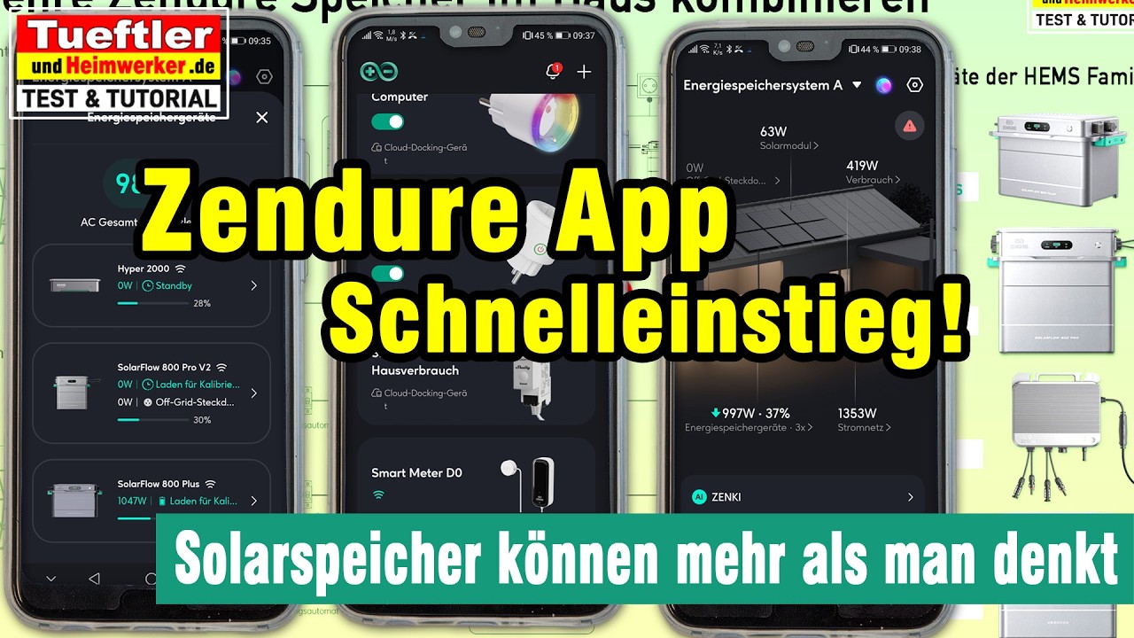 SolarFlow 800 Plus Schnelleinstieg mit Solarspeicher, Zendure App u. Balkonkraftwerk - #Tueftler DIY