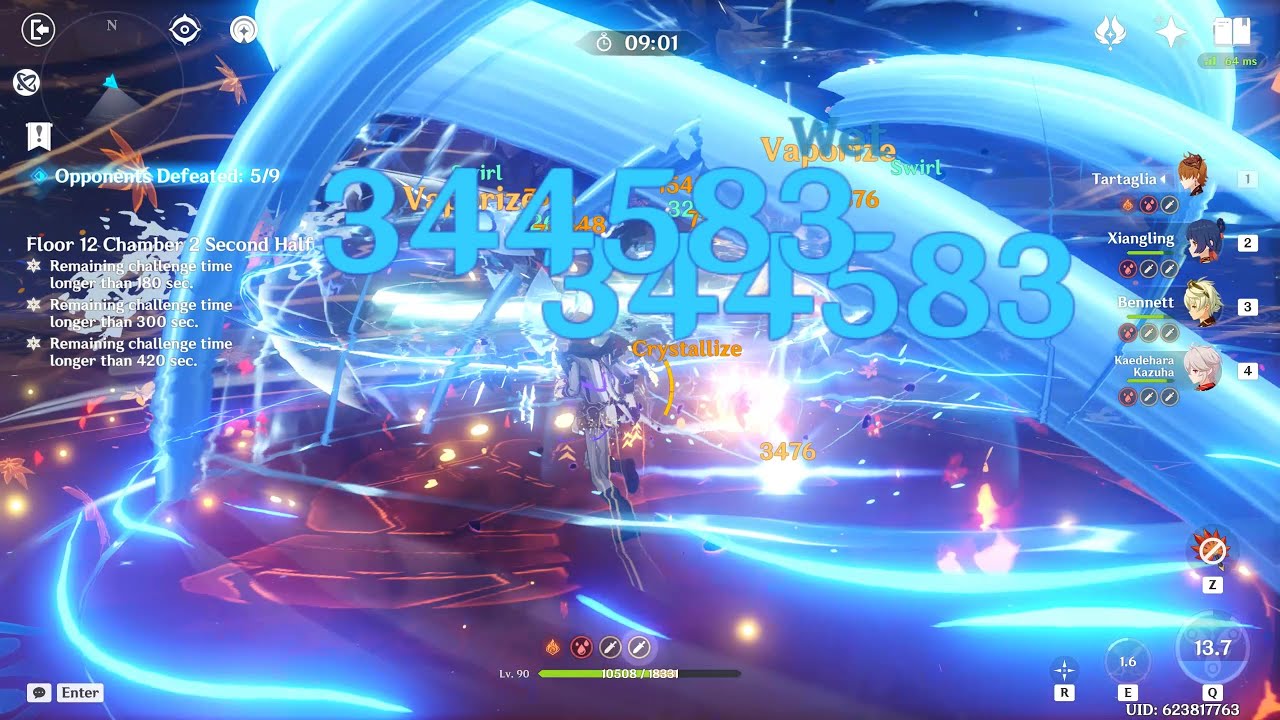 [Spiral Abyss 4.7 Speedrun] Neuvi HB & Childe International F-12 | Genshin Impact