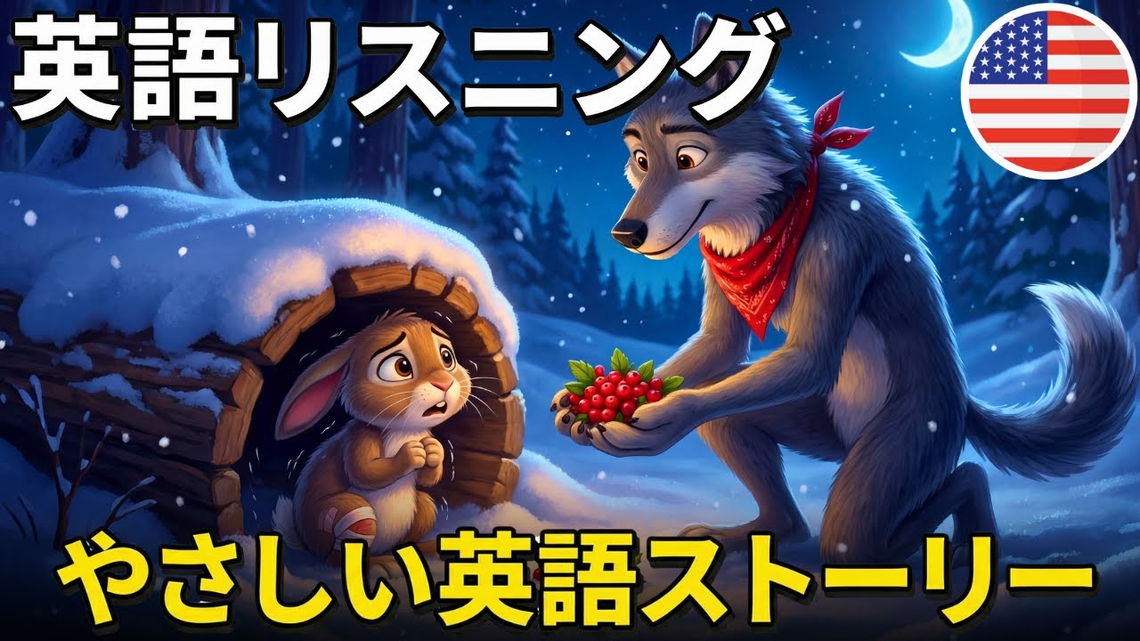 このやさしい英語ストーリー『やさしくなったオオカミ』で英語の耳を作ろう！